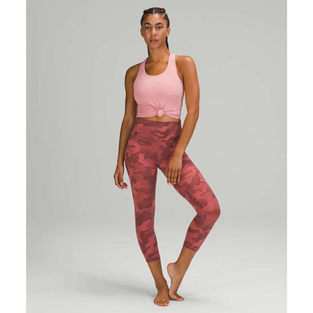 Lululemon Align Crop *21" Heritage 365 Camo Brier Rose Multi Size 2 W6BOWS - Picture 2 of 10